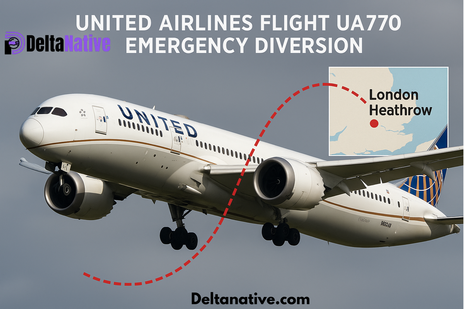 United Airlines Flight UA770 Emergency Diversion